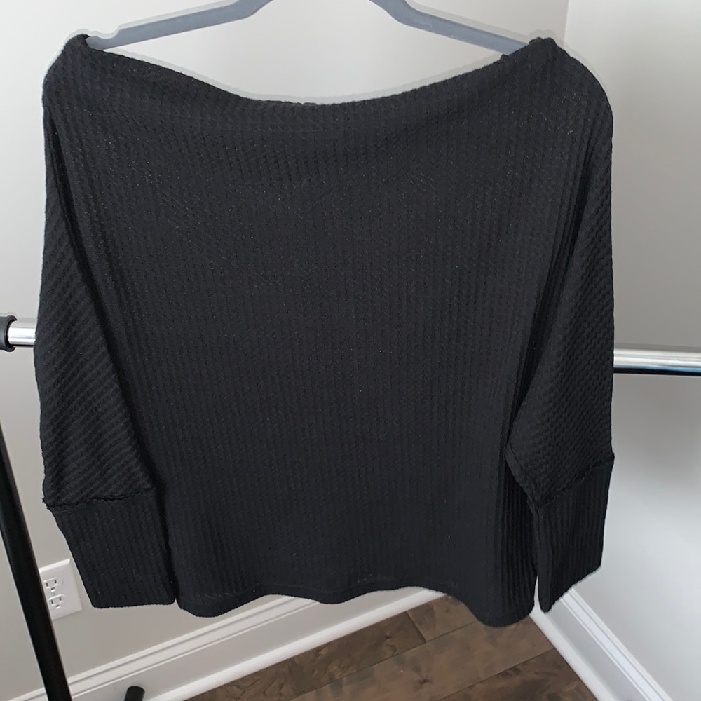 Waffle knit top